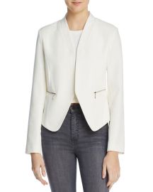 AQUA Zip Pocket Blazer Black at Bloomingdales